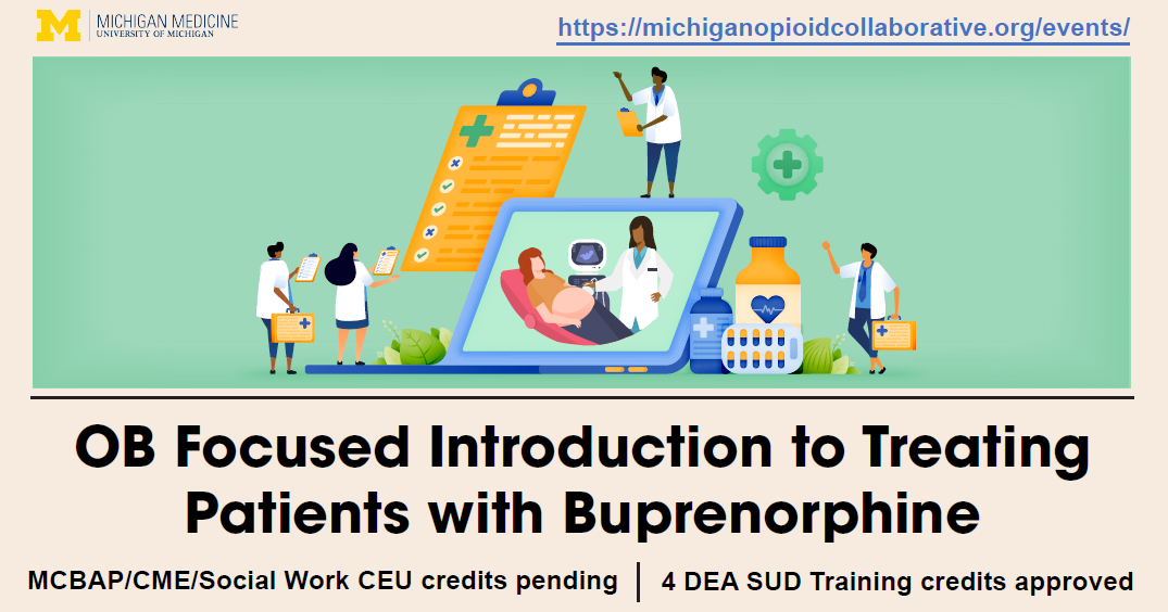 A 2d image with several doctors doing research on a drug called buprenorphine for pregnant patients.